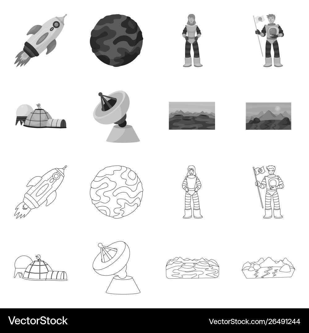 Isolated object astronomy and technology icon Isolated object astronomy and technology icon Vector Image