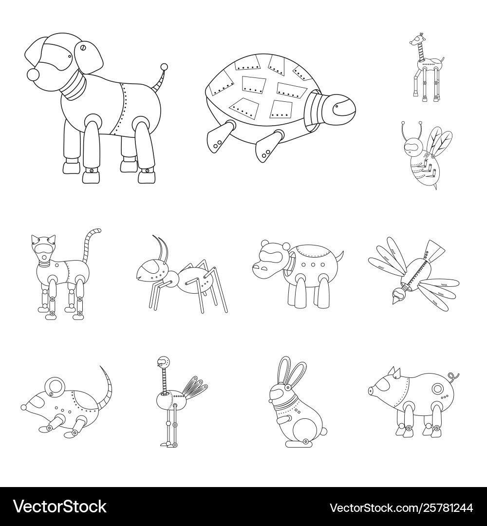 Isolated object toy and automation sign Isolated object toy and automation sign vector image