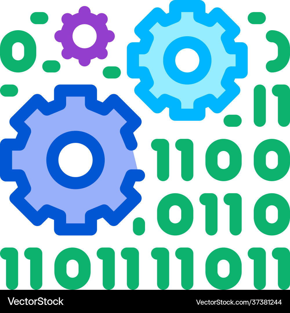 Programming and coding process machine learning Programming and coding process machine learning vector image