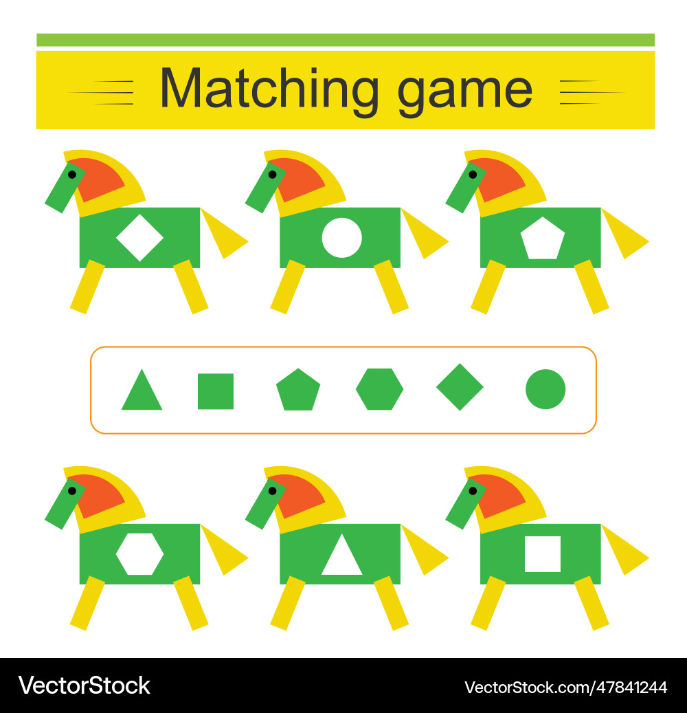 Task for the development of attention and logic Task for the development of attention and logic vector image