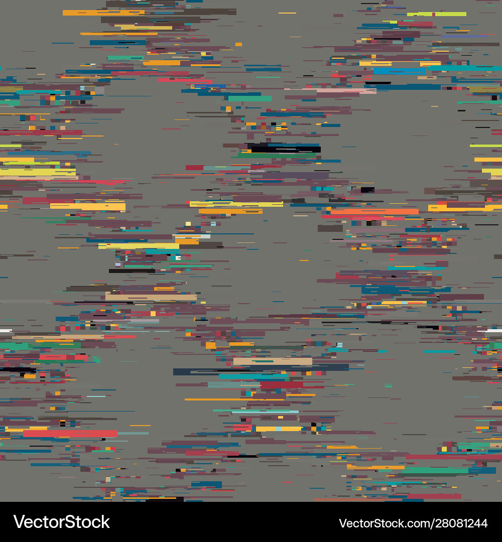 Techno glitch error bug seamless pattern swatch Techno glitch error bug seamless pattern swatch Vector Image