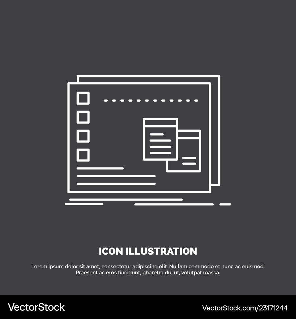 Window mac operational os program icon line Window mac operational os program icon line vector image