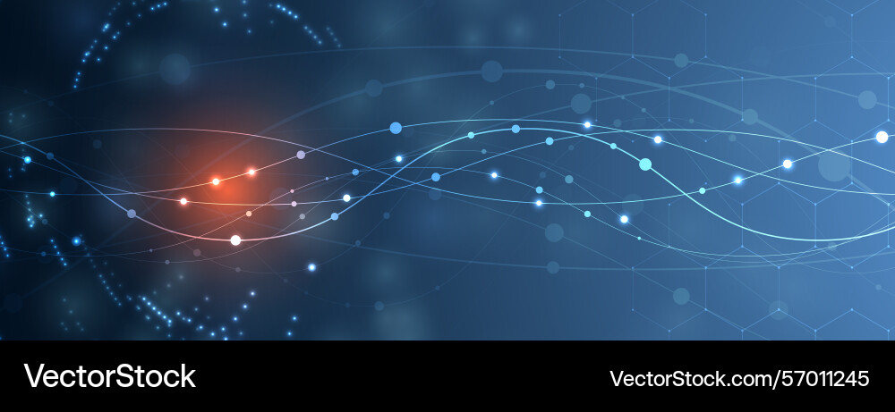 Abstract neural technology and science background Abstract neural technology and science background Vector Image