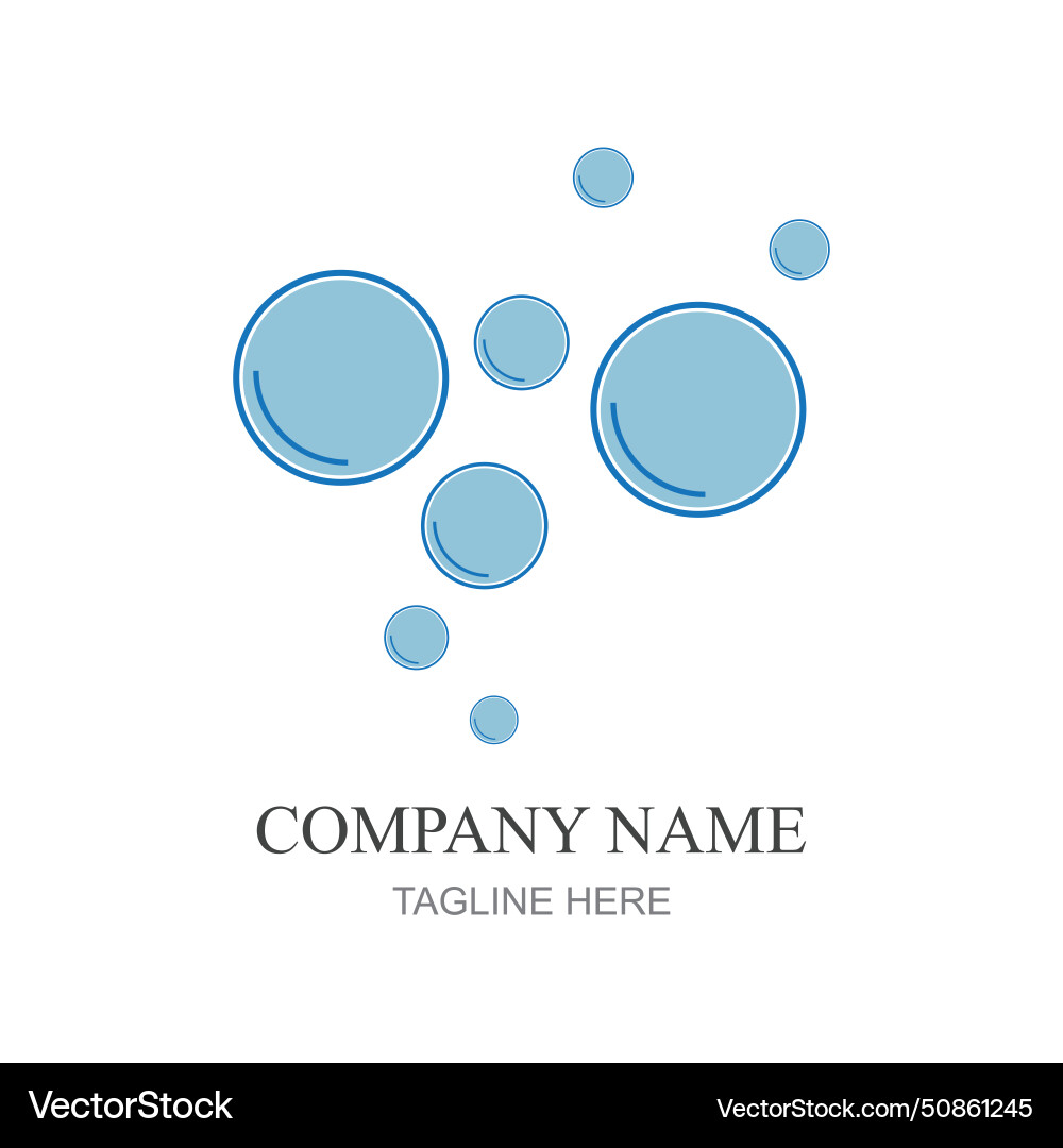 Bubbles icon element design template web Bubbles icon element design template web Vector Image