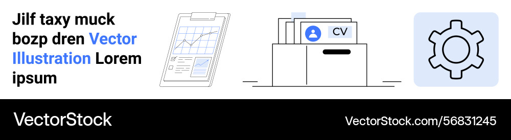 Document analysis file organization and settings Vector Image