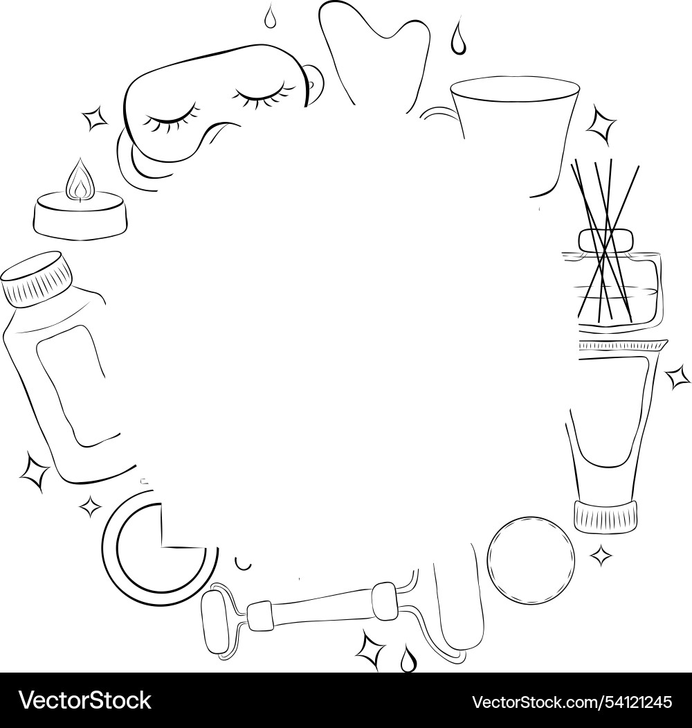 Graphic set icon in line contour thin and flat Vector Image