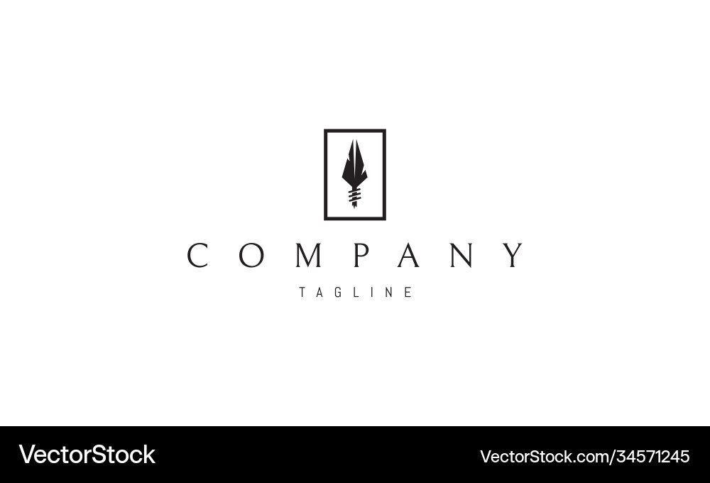 Logo on which an abstract image Vector Image