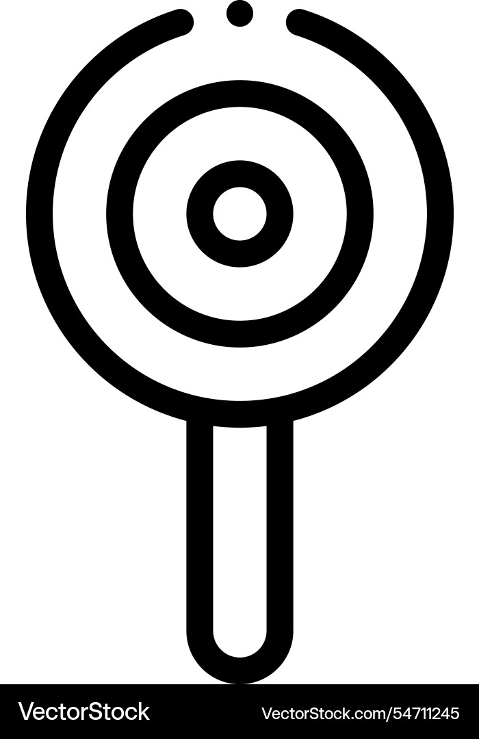 Lollipop icon thin linear style design isolated Lollipop icon thin linear style design isolated vector image