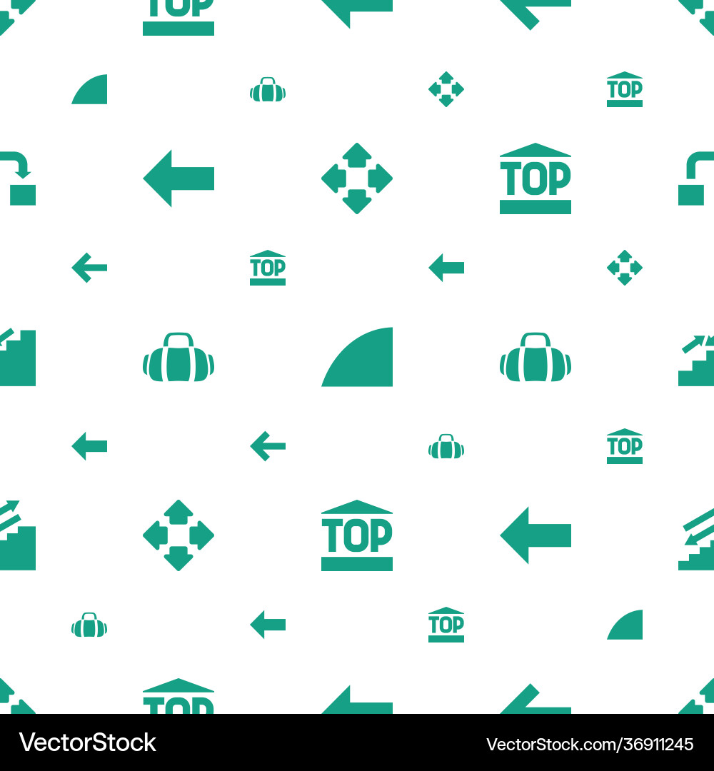 Move icons pattern seamless white background vector image