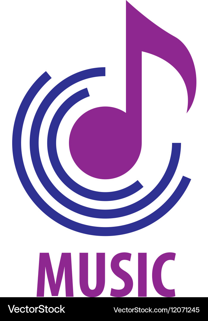 Musik Logo Icon Set vektorbild