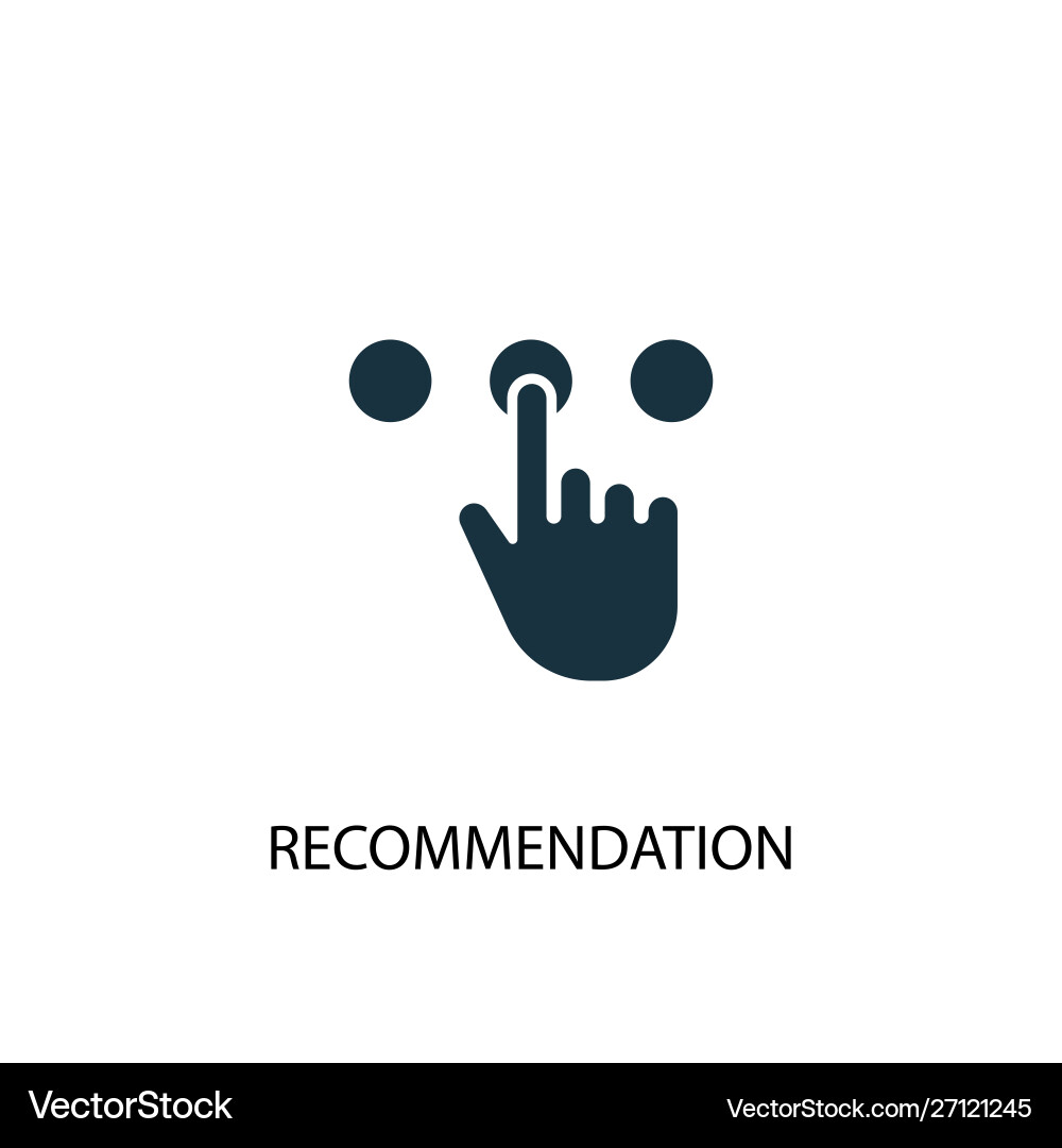 Recommendation Pointer Icon vector image