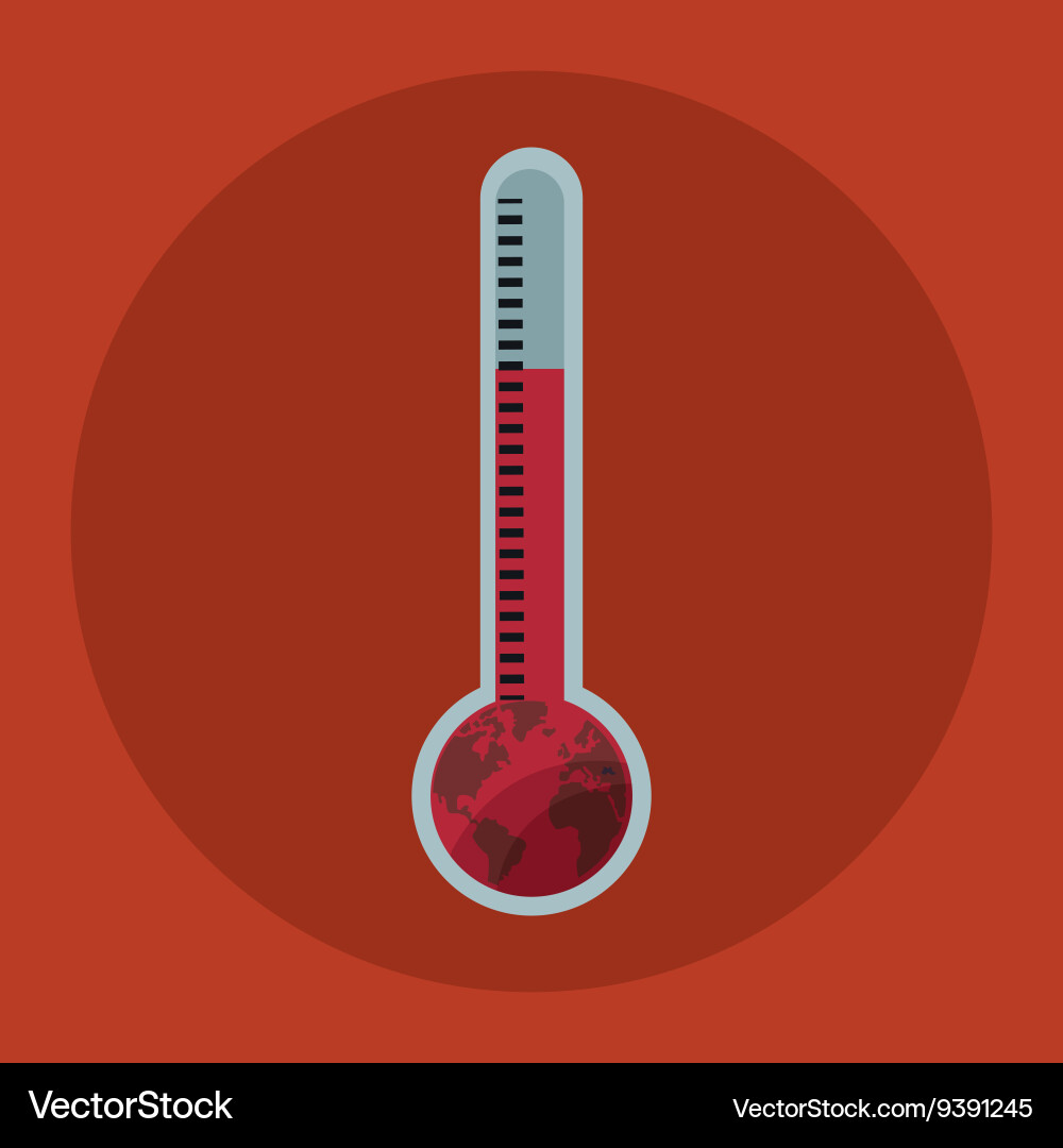 Save planet design environment icon flat Vector Image