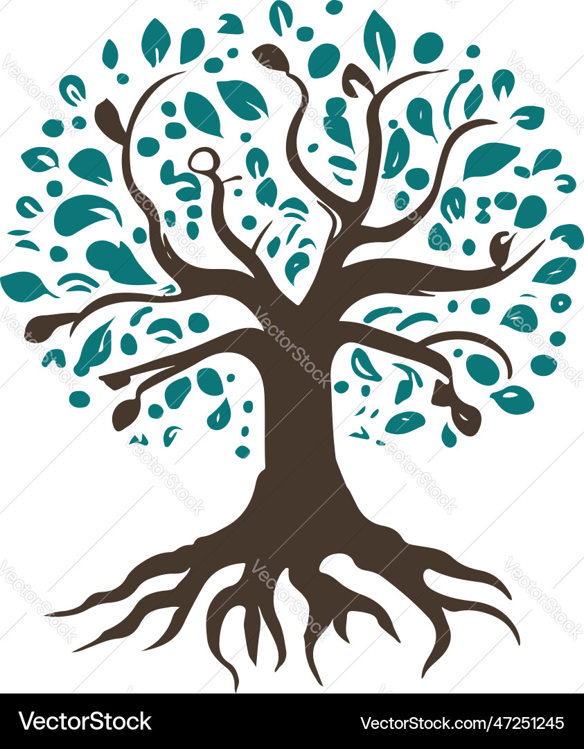 Simple tree logo file Simple tree logo file vector image