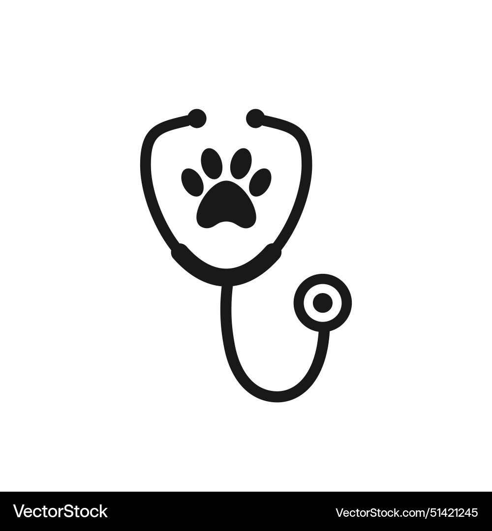 Veterinary medicine logo Royalty Free Vector Image