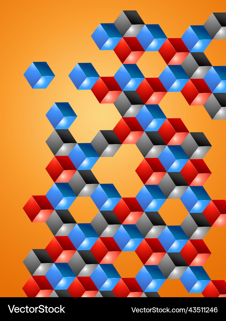 3d abstract geometric background design 3d abstract geometric background design vector image