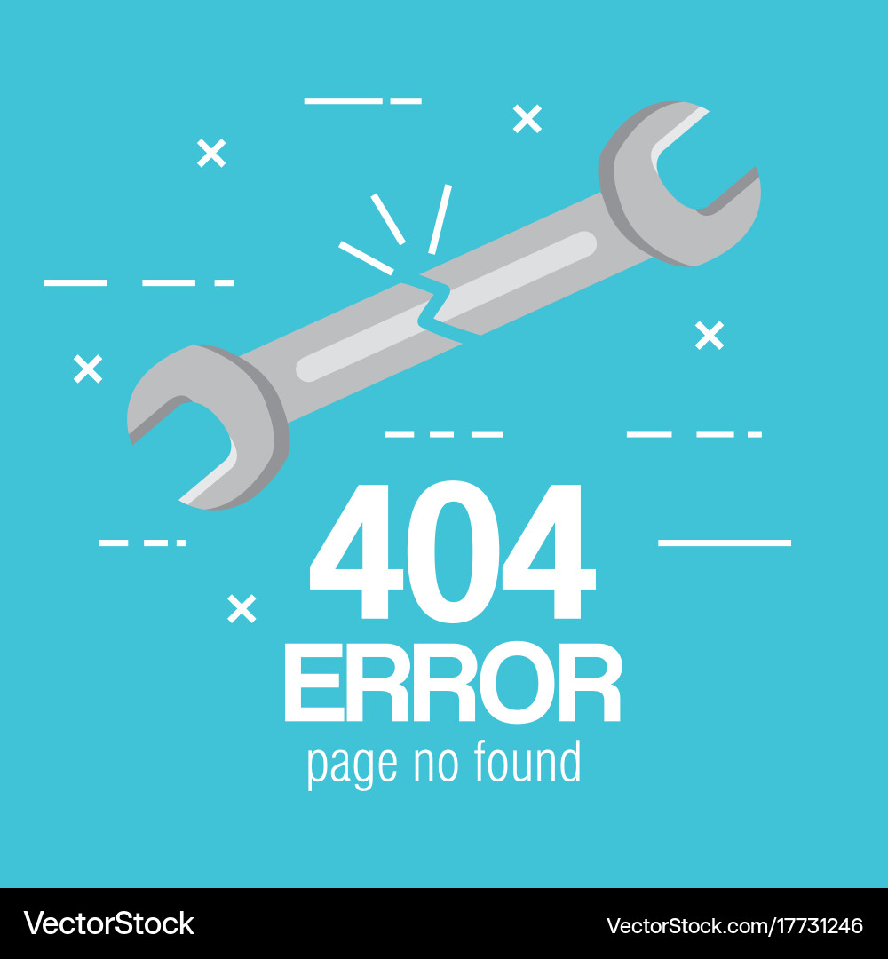 404 connection error icons vector image