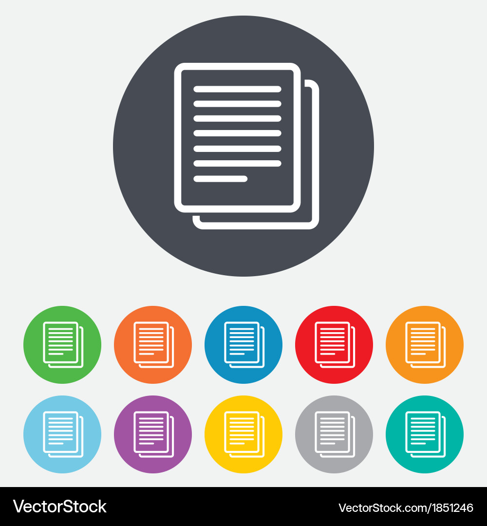 Duplicate Document Icon vector image