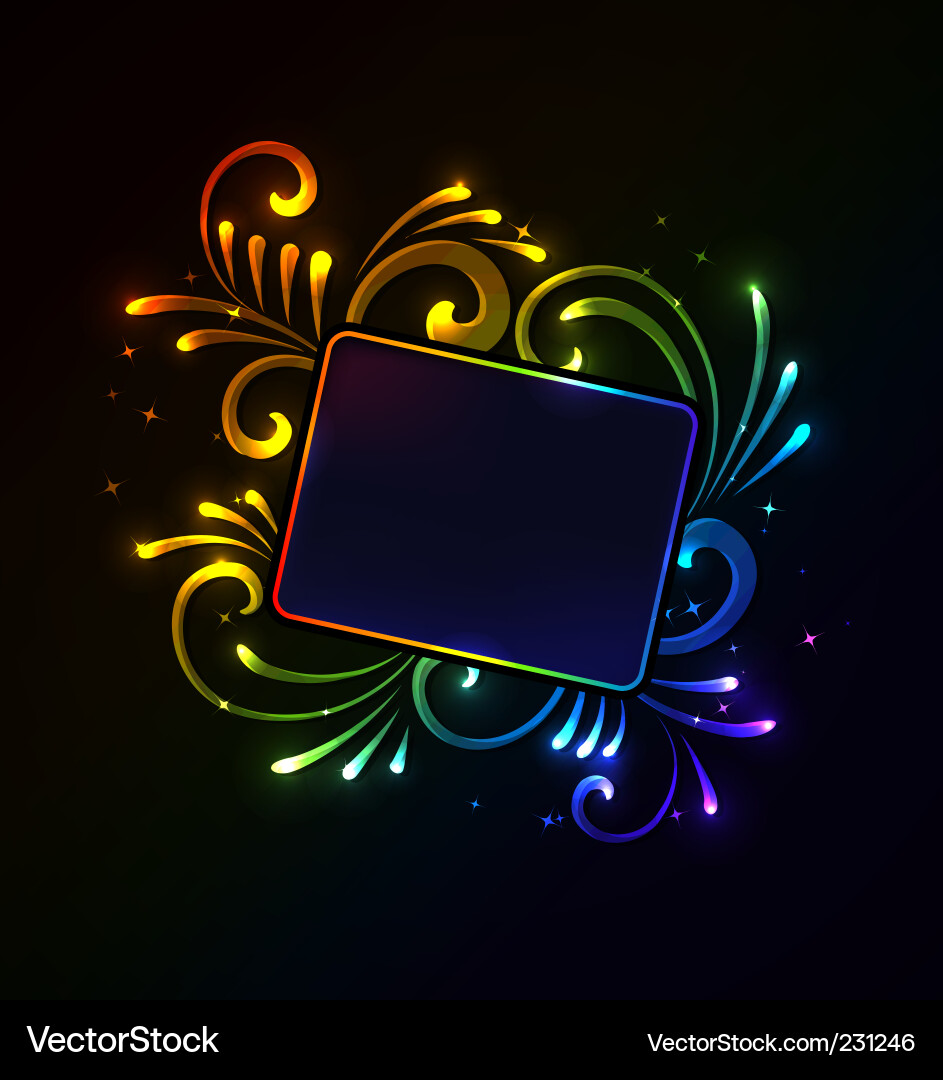 Floral frame Royalty Free Vector Image - VectorStock