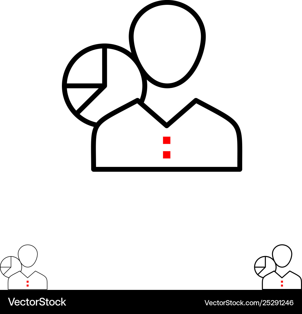 Graph chart data employee manager person Graph chart data employee manager person vector image