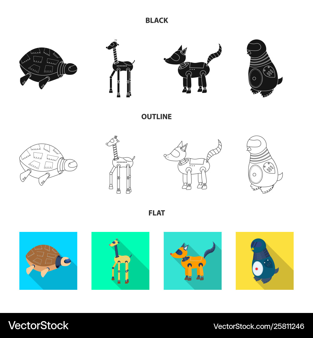 Isolated object toy and science sign set Vector Image