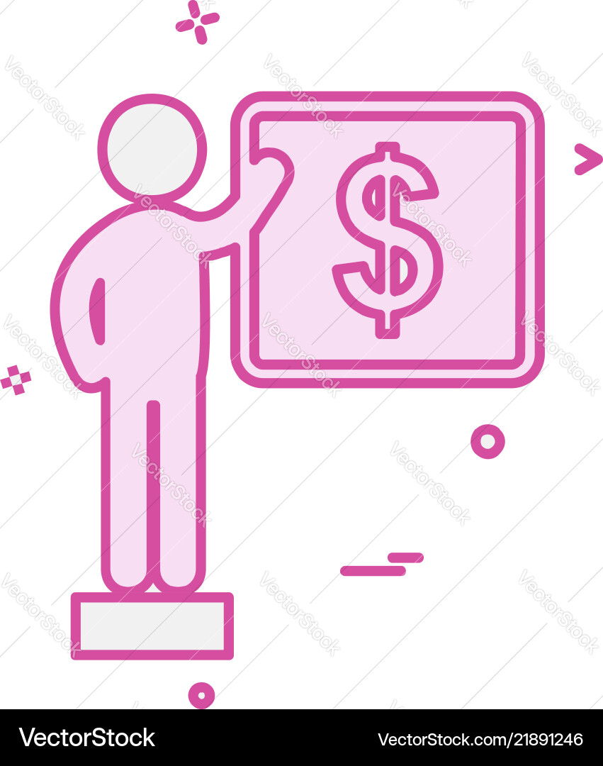 Presentation icon design Vector Image