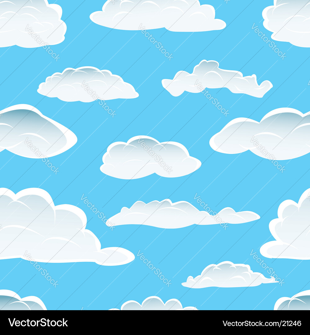 Realistic Cloudscape Background vector image