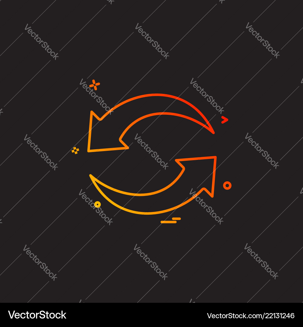 Refresh reload arrow basic icon Refresh reload arrow basic icon Vector Image