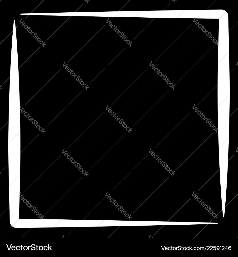 Square format photo frame border vector image