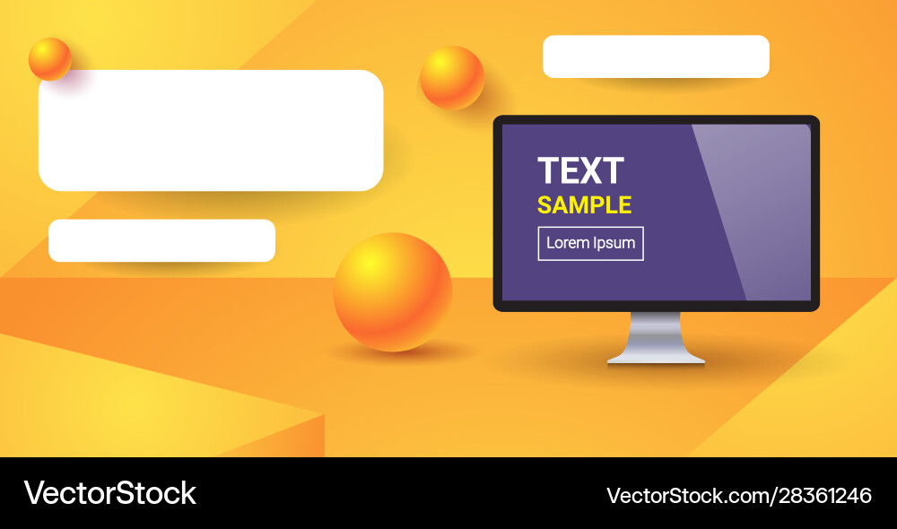 Web template with blank bars for website or app Web template with blank bars for website or app vector image