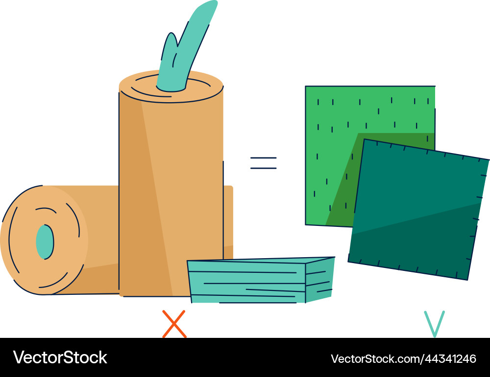 Zero Waste Sorting Vector Image