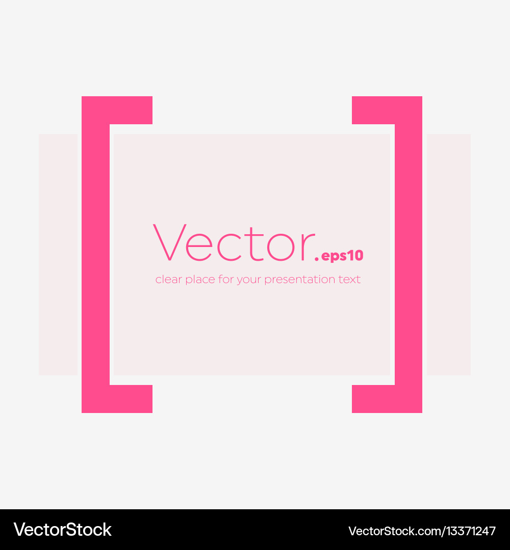 Abstract concept empty speech square quote Vector Image