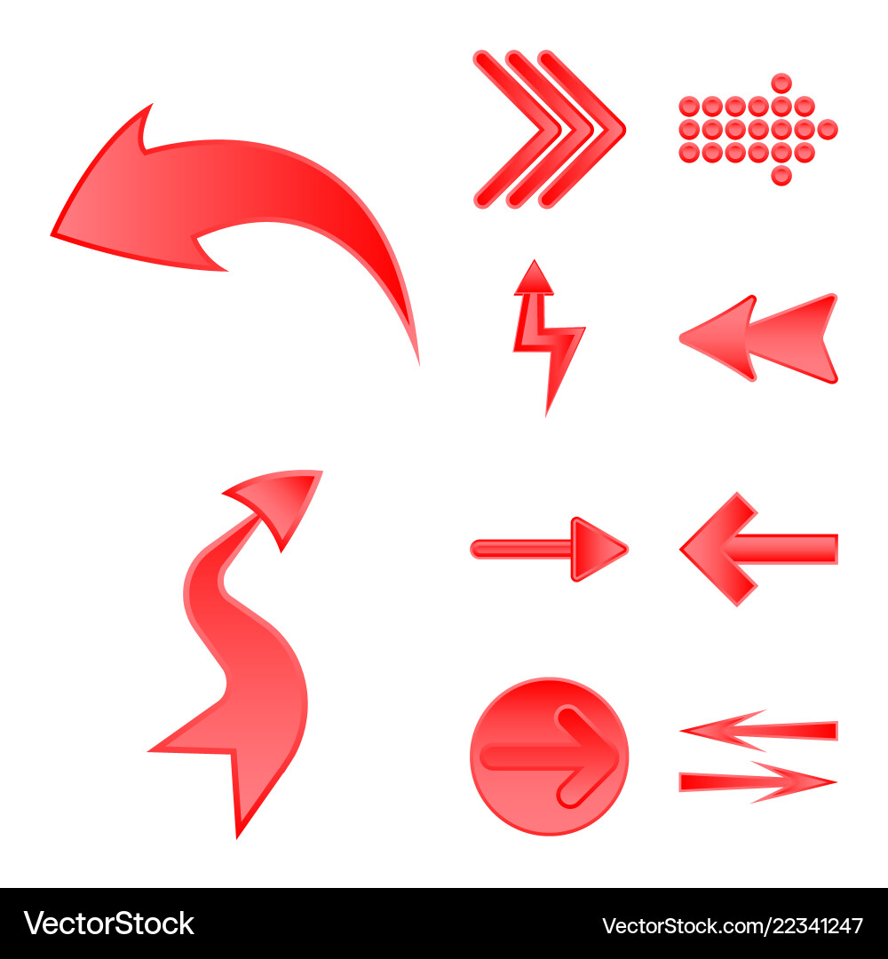 Design of element and arrow icon vector image