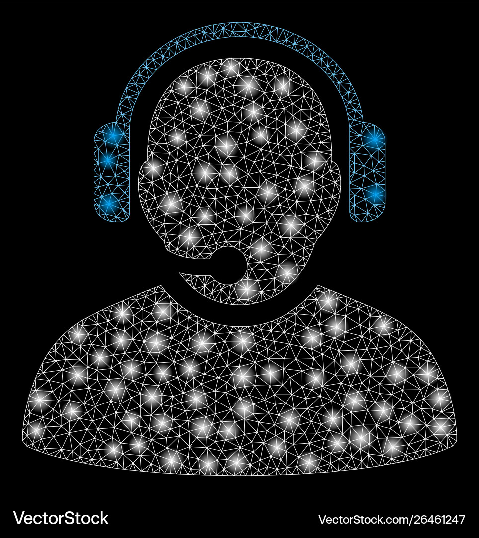 Flare mesh 2d operator with spots Flare mesh 2d operator with spots vector image