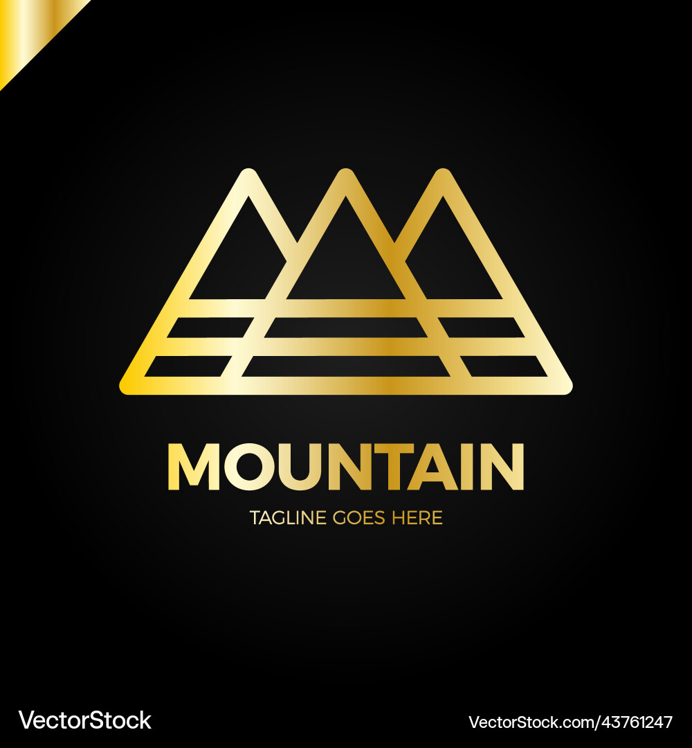 Linie Berg Buchstaben m Logo Mode logotype Linie Berg Buchstaben m Logo Mode logotype vektorbild