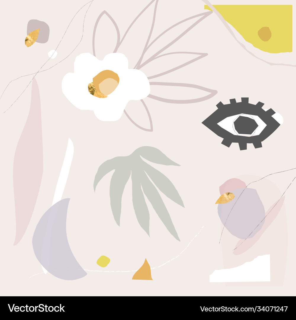 Modern abstract shape art artistic pattern Modern abstract shape art artistic pattern vector image