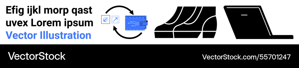 Sequential workflow concept with text editor Sequential workflow concept with text editor vector image