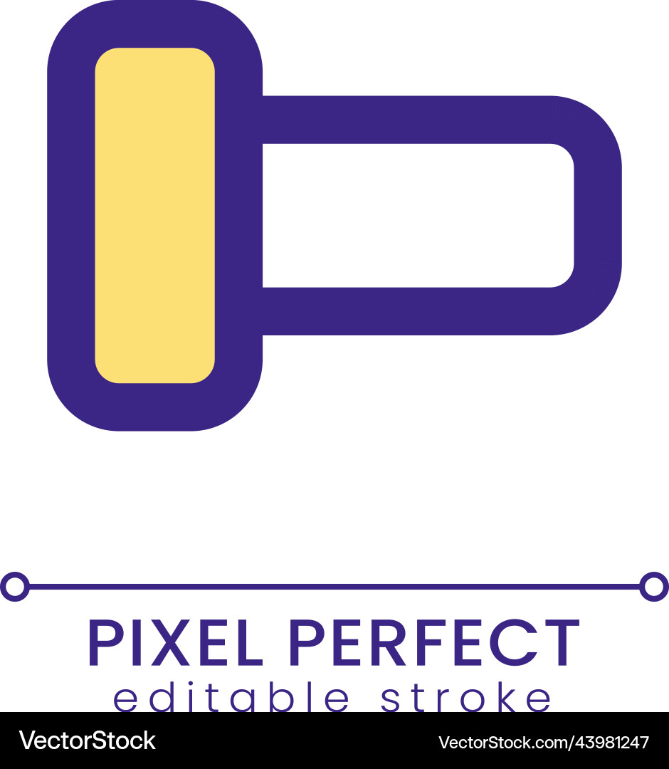 Switch off pixel perfect rgb color ui icon Vector Image