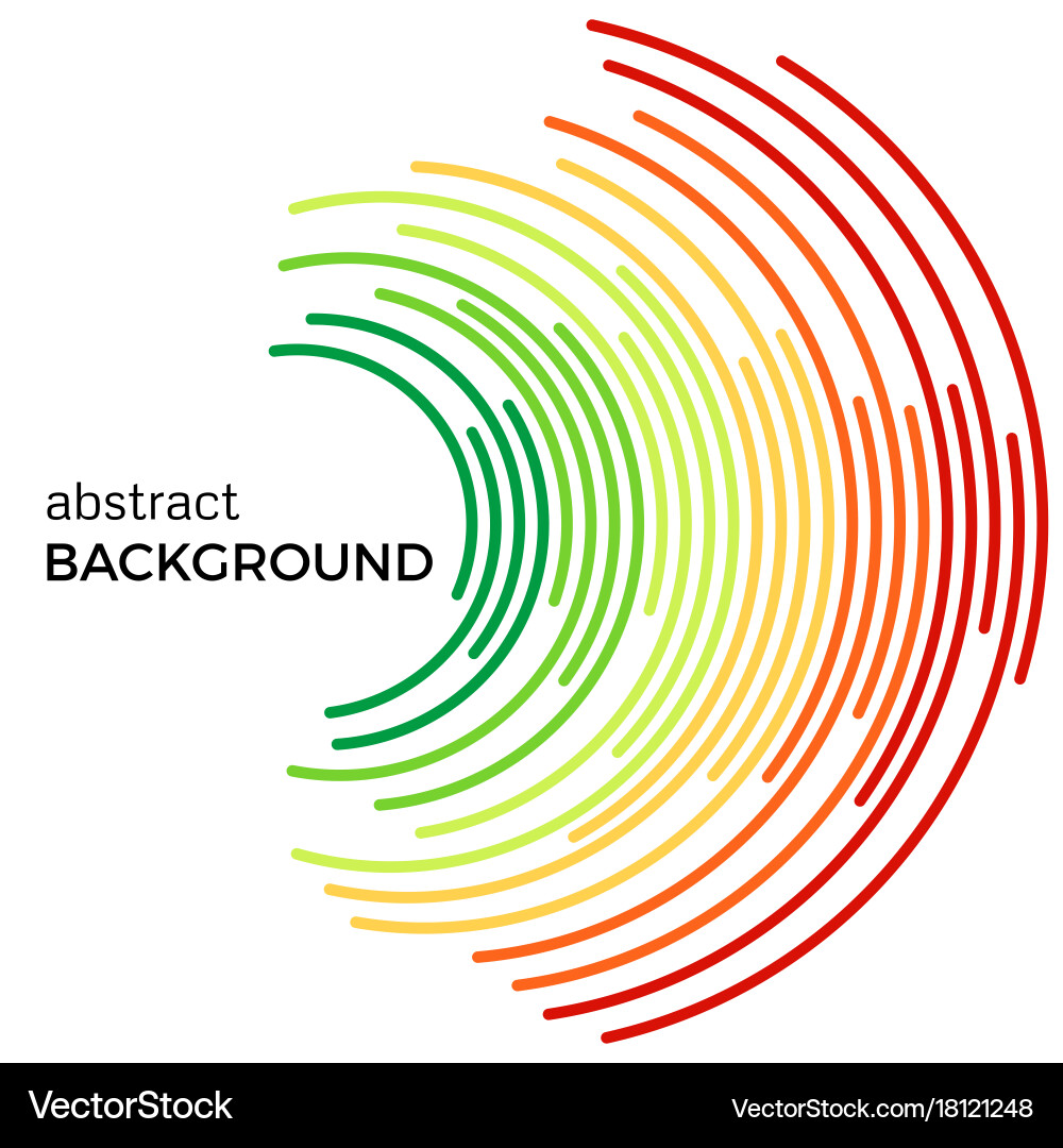 Abstract background with colorful rainbow lines vector image