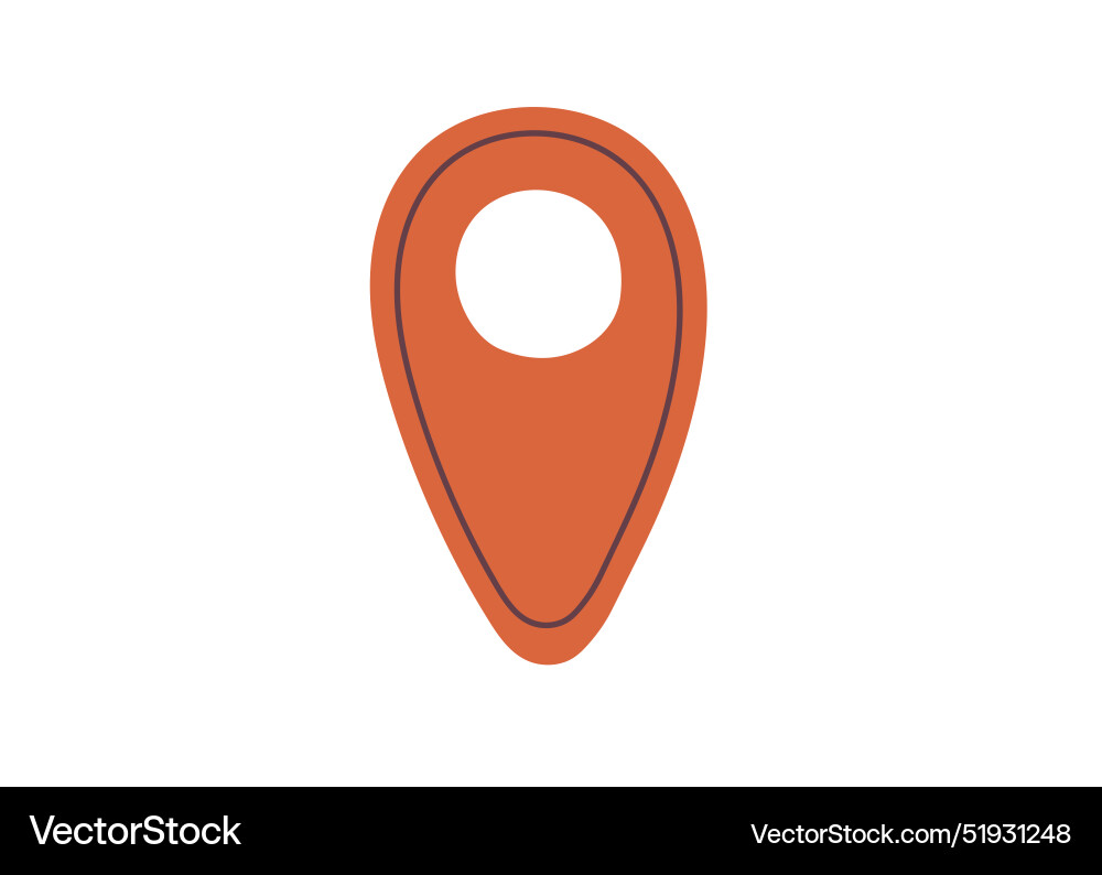 Gps map pointer location mark pin point Vector Image