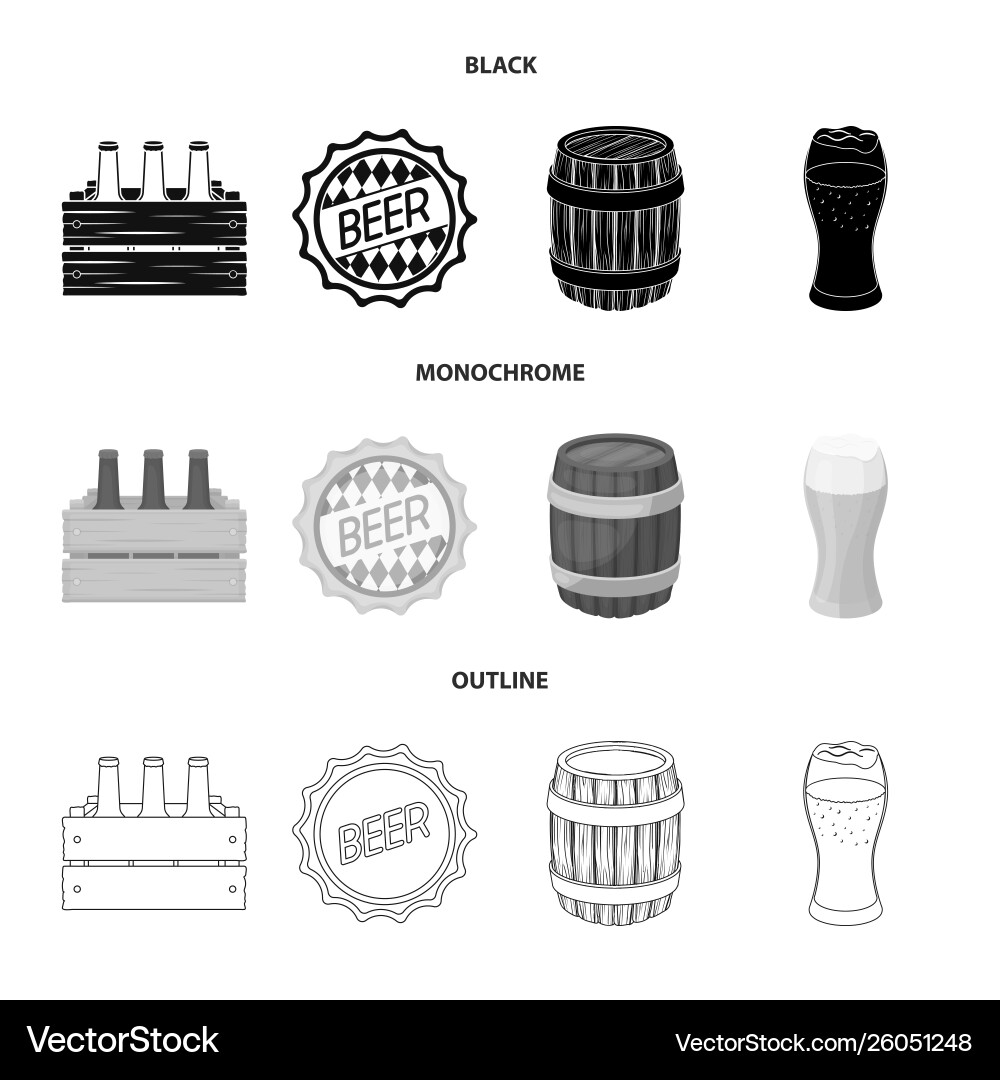 Isolated object minimal and pint sign set Vector Image