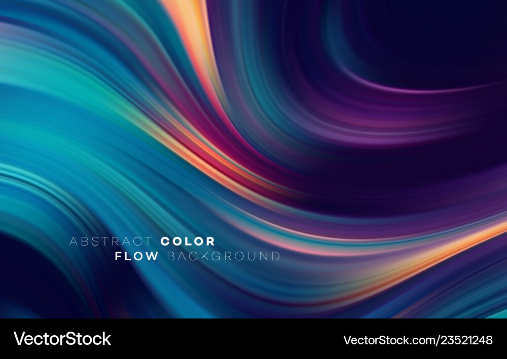 Modern colorful flow poster wave liquid shape Modern colorful flow poster wave liquid shape vector image