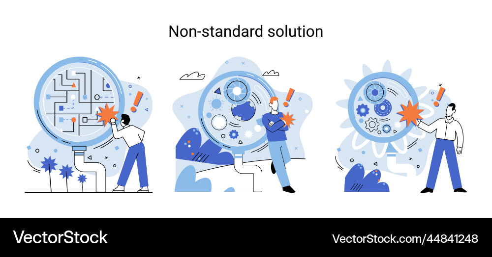 Non standart solution creation of individual Non standart solution creation of individual vector image