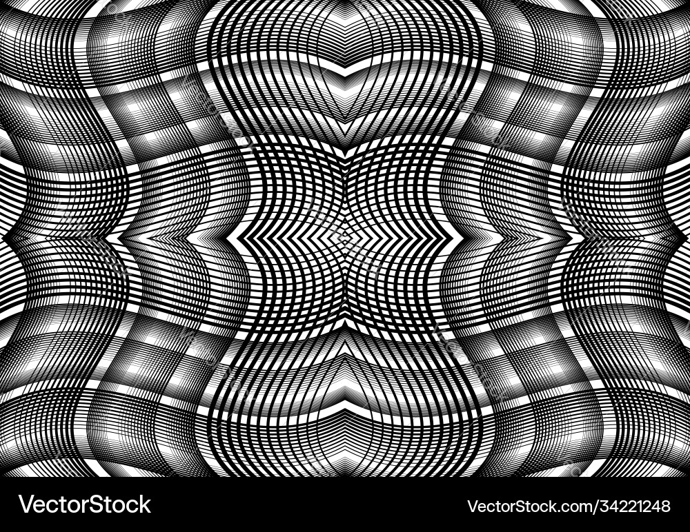 Repeatable and tileable grid mesh zig-zag Repeatable and tileable grid mesh zig-zag Vector Image