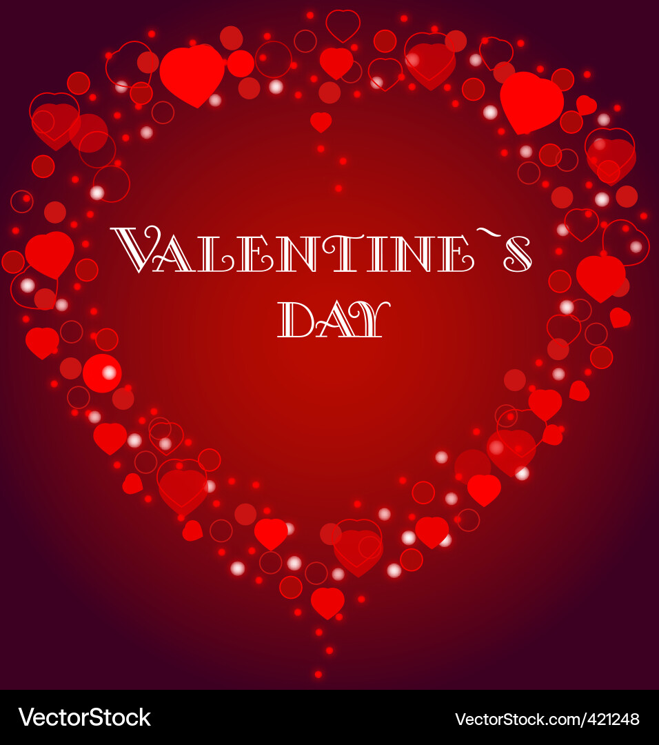 Valentinskarte Vektorbild