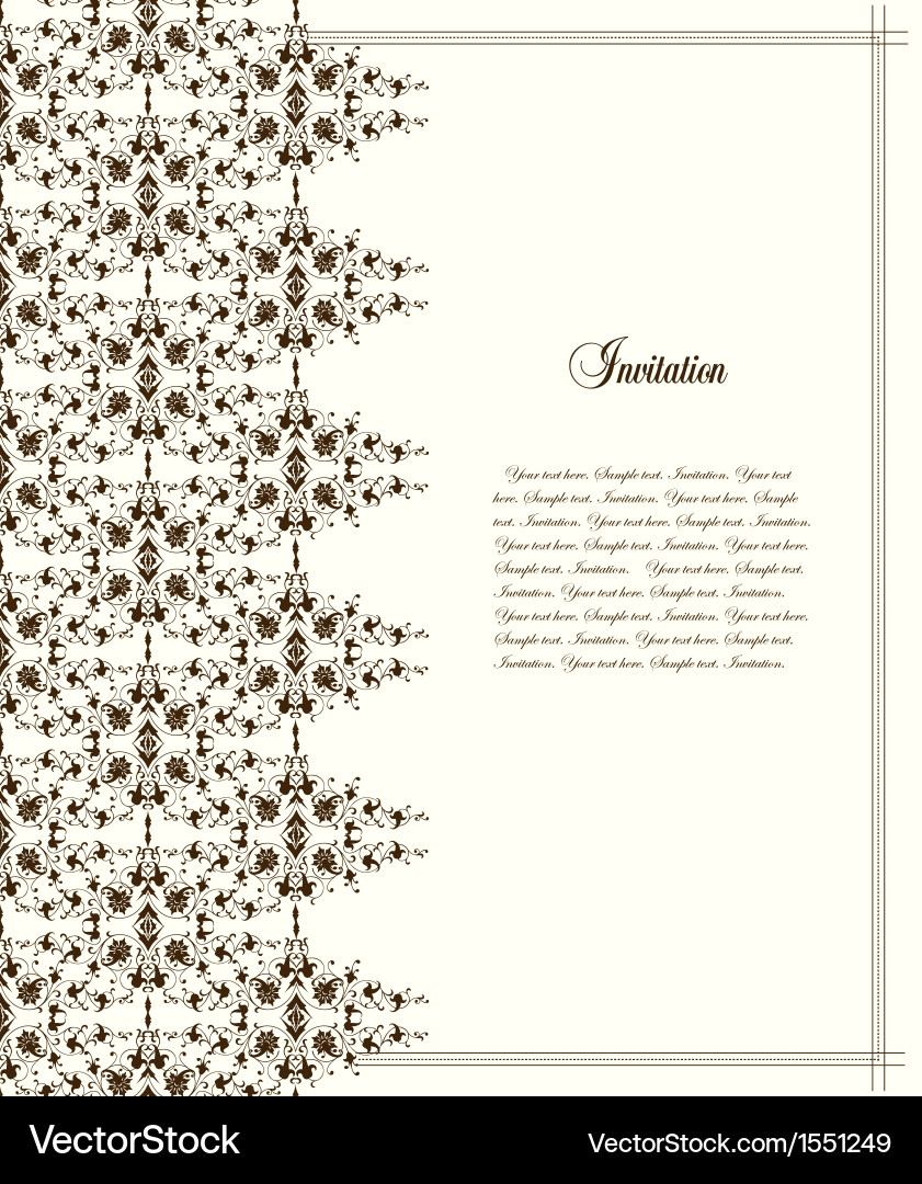 Frame and pattern vector image
