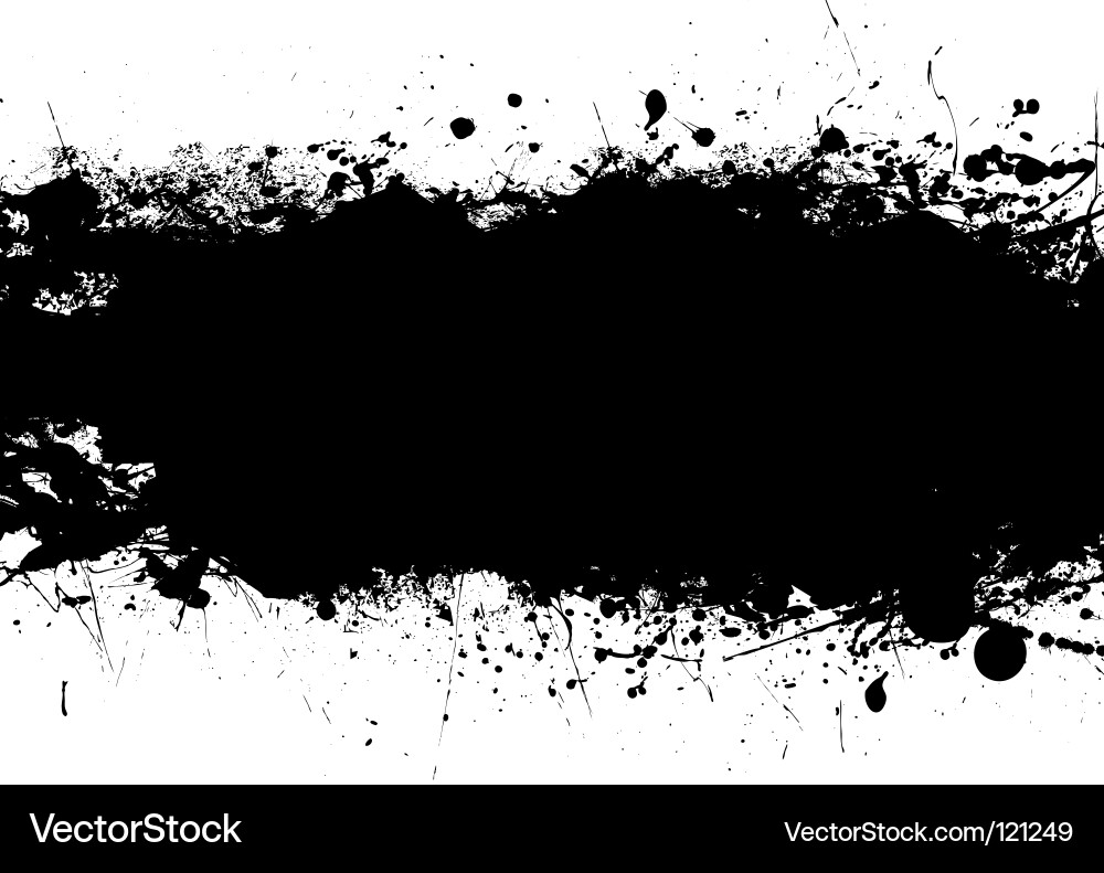 Ink Splatter Banner Vector Image