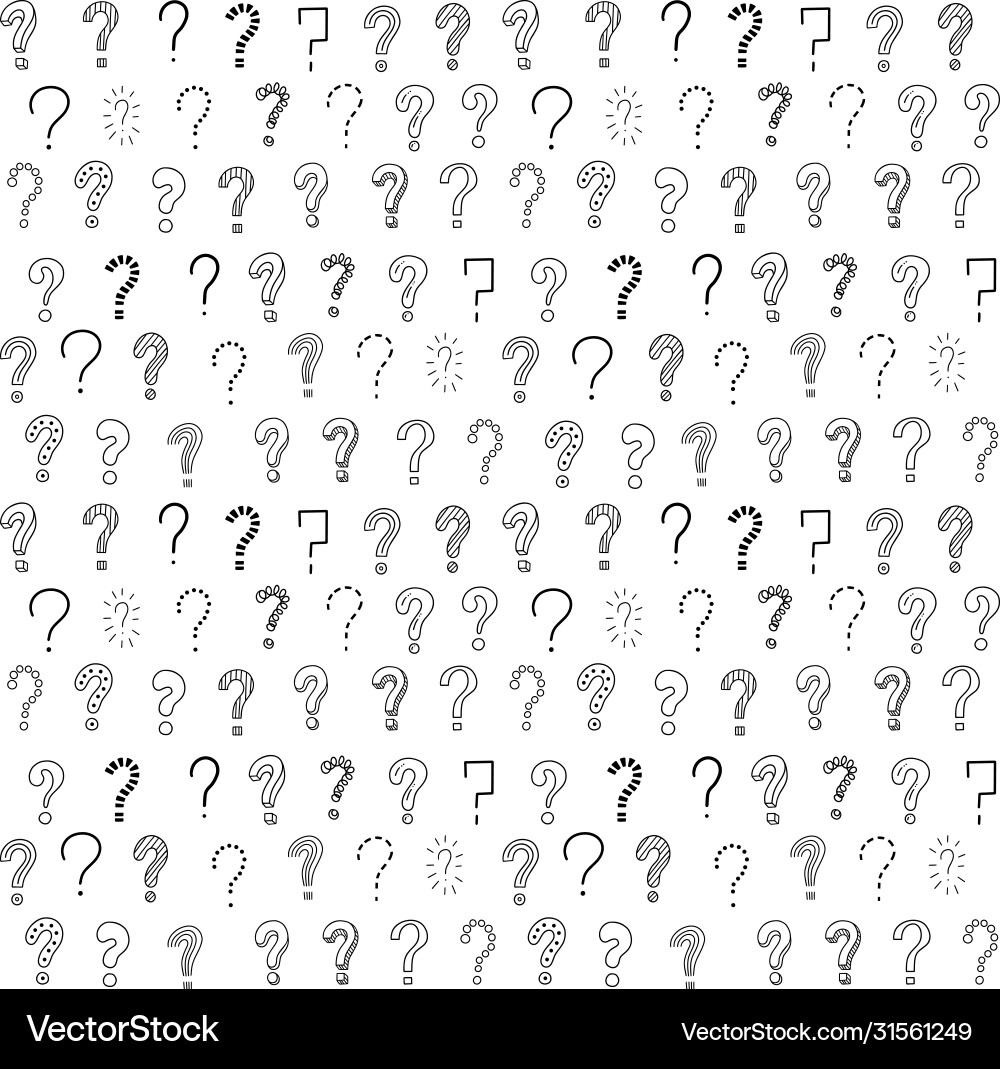 Seamless pattern with question marks Seamless pattern with question marks vector image