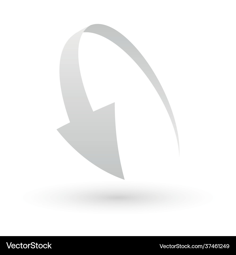 Simple loop circle arrow icon Simple loop circle arrow icon vector image