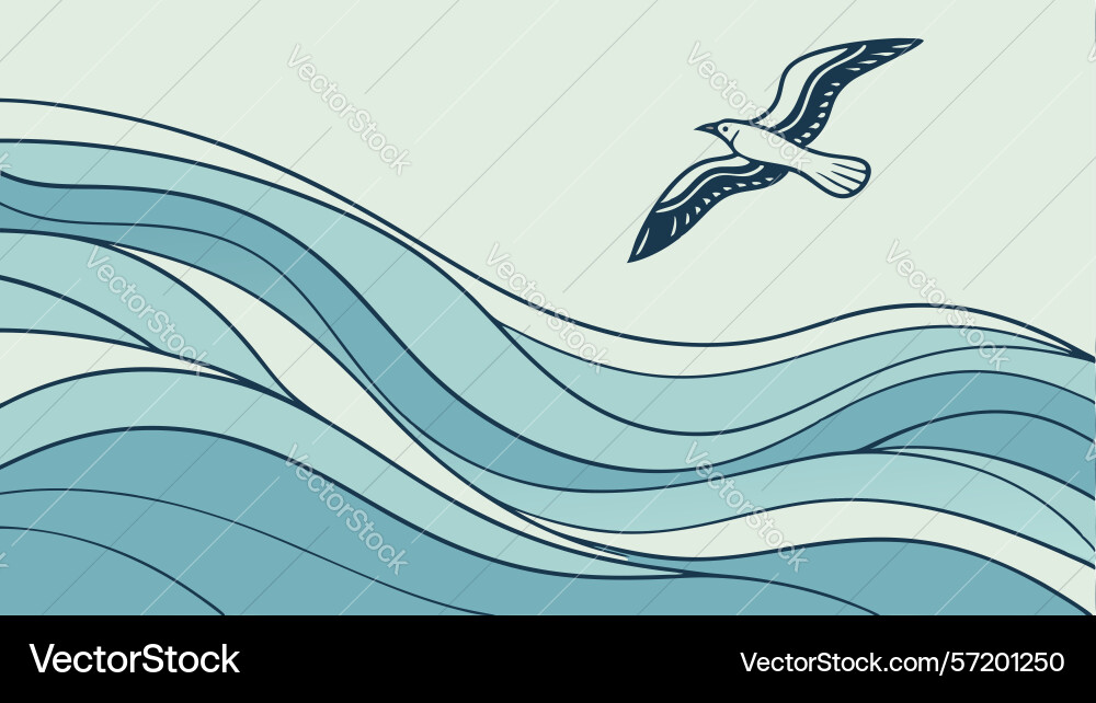 Abstract flowing waves dynamic background texture vector image