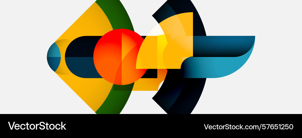 Abstract geometric shapes overlap creating Abstract geometric shapes overlap creating vector image